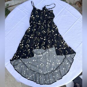Art Class Black Floral Sleeveless Romper Dress Girls Size 7 / 8